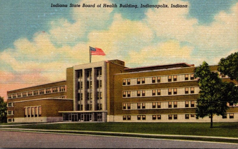 Indiana Indianapolis Indiana State Board Of Health Building Curteich