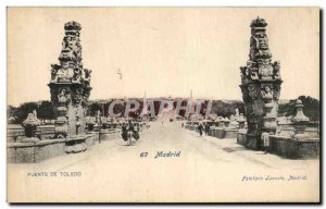 Old Postcard Madrid Puente de Toledo