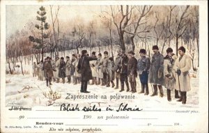 Krakow Cancel Polish Exiles? Hunting  c1905 Postcard