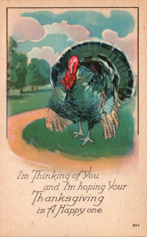 Thanksgiving Greetings With Turkey