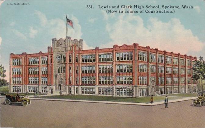 Lewis & Clark High School Spokane Washington Curteich