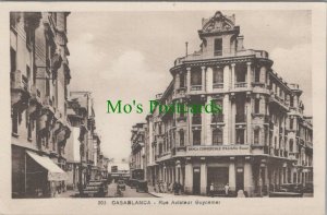 Morocco Postcard - Casablanca - Rue Aviateur Guynemer  RS25577