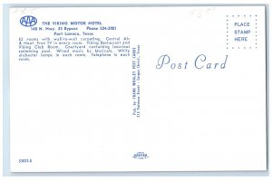 c1960's The Viking Motor Hotel Port Lavaca Texas TX, Multiview Vintage Postcard
