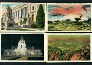 PX5W 4 pcs. L.A. Pasadena, Aerial Clouds Altadena Mt. Wilson, City Hall & Statue