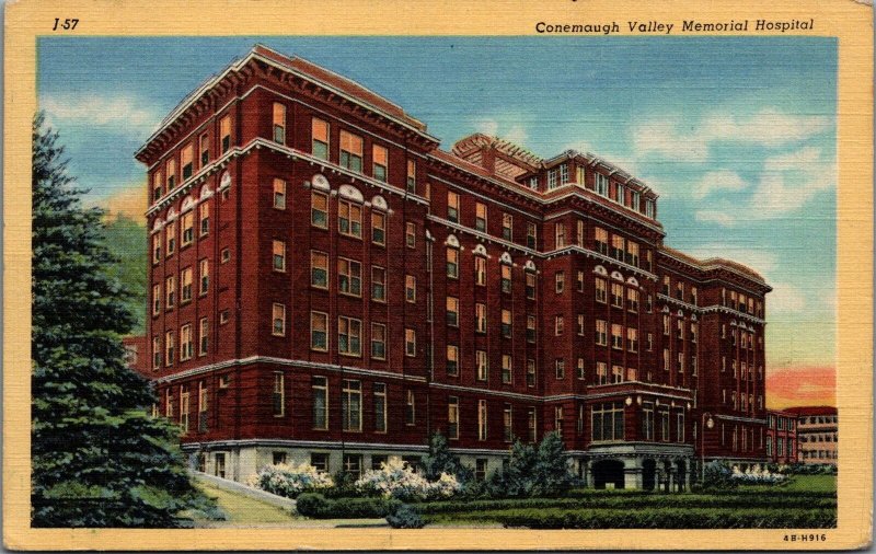 Postcard Conemaugh Valley Memorial Hospital Johnstown PA