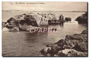 Royan Old Postcard Rocks Vallieres