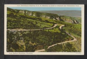 Switchback Highway US 14,Bighorn Mountains,WY Postcard 
