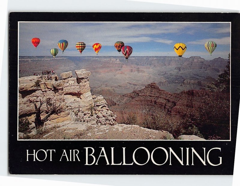 Postcard Hot Air Ballooning Over the Grand Canyon Arizona USA
