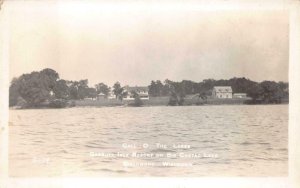 RPPC GARBUTT ISLE RESORT BIG CHETAC LAKE BIRCHWOOD WISCONSIN REAL PHOTO POSTCARD