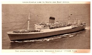 S.S. Braemar Castle , Union Castle Line