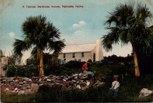 Bermuda Palmetto Palms A Typical Bermuda House