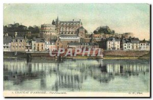 Old Postcard Chateau d'Amboise Overview