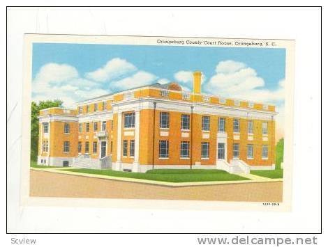 Orangeburg County Court House, Orangeburg, South Carolina, 1930-1940s