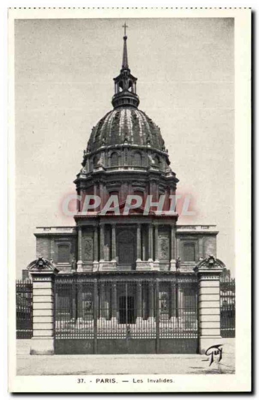 Old Postcard Paris Invalides