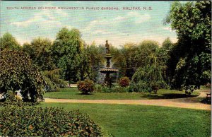 Postcard MONUMENT SCENE Halifax Nova Scotia NS AO0064