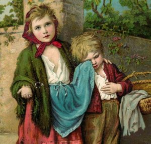 1880s-90s A.J. Humphrey Waterloo WI DR. Jayne's Family Tonic Beggar Children #R