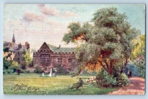 Oxford England Postcard St. John's College Garden Front 1911 Oilette Tuck Art