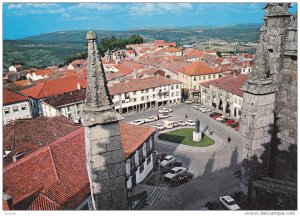 Aerial View, Central Square, GUARDA, Portugal, 50-70's