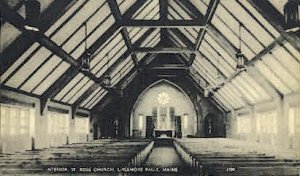 Interior, St. Rose Church - Livermore Falls, Maine ME  