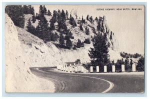 1949 Scenic Highway Near Butte Montana MT Posted Vintage Postcard 