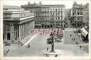 Postcard Modern Bordeaux Place de la Comedie Grand Theater