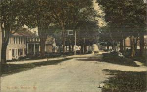 Monroe ME Main St. - Spelling Munroe c1910 Postcard