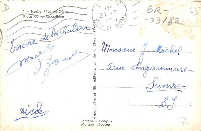 BR39182 Issoire place de la republique france