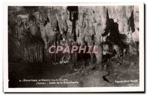 Old Postcard Gropttes D & # 39Arcy Sur Cure Salle De La Boucherie