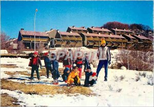 Postcard Modern Super Lioran Cantal Station Village summer winter holiday Auv...