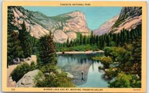 M-40104 Mirror Lake and Mt Watkins Yosemite Valley Yosemite National Park Cal...