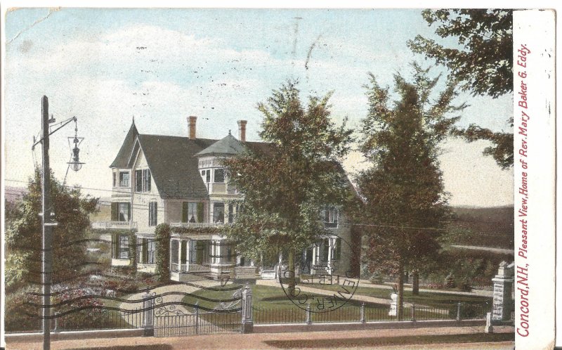 Concord, NH - Pleasant View, Home of Rev. Mary Baker - 1906