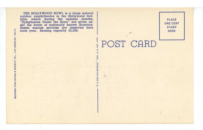 CA - Hollywood. Hollywood Bowl