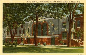 NY - Ithaca. Ithaca College. Administration and Little Theatre Buildings