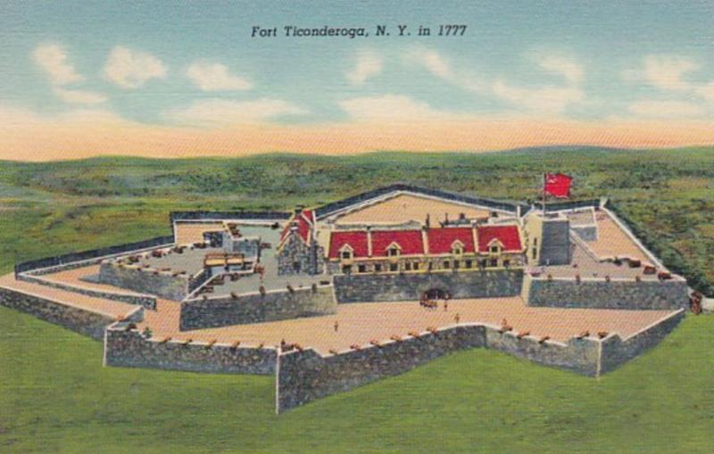 New York Fort Ticonderoga In 1777 Curteich