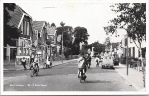 Netherlands Nunspeet Stationslaan Vintage Postcard 09.17