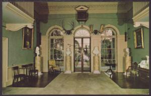 Entrance Hall,Monticello,Charlottesville,VA Postcard BIN