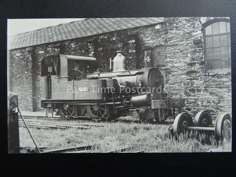 Isle of Man Railway ENGINE No.14 THORNHILL AT RAMSEY 1956 c1980's Postcard