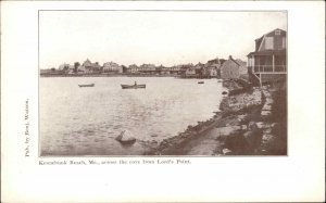 Kennebunk Beach Maine ME View Across Cove from Lord's Point c1910 Postcard