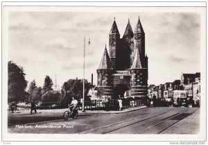 RP, Man Riding A Bicycle, Amsterdamse Poort, Haarlem (North Holland), Netherl...