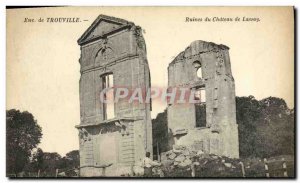 Postcard Old Approx Trouville Ruins of Chateau de Lassay