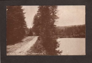NB Rural Scene Road Hillsboro New Brunswick Souvenir Postcard Carte Postale