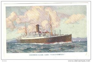 Anchor Line Ocean Liner T.S.S. CALIFORNIA , 1900-10s