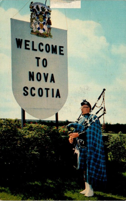 Canada Nova Scotia Welcome Sign