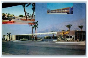 c1950 The Pueblo Multiple View Park Building Palm Springs California CA Postcard