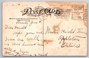 King Edward Hotel Toronto Ont. 1913 Postcard Canadian National Exhibition Cancel