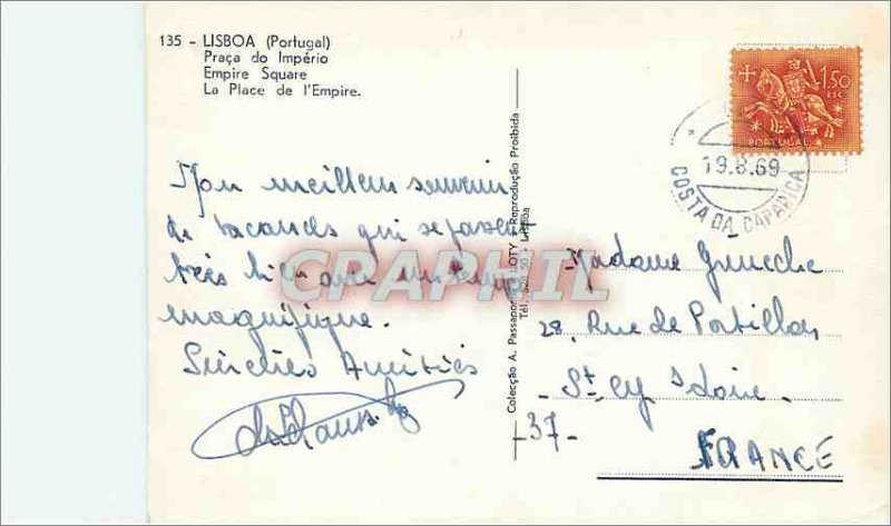 Postcard Modern Lisboa (Portugal) Empire Square