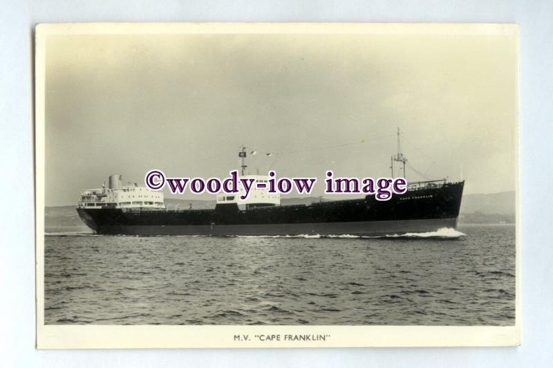 pf0100 - Lyle Shipping Ore Carrier - Cape Franklin , built 1959 - postcard