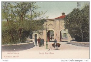 Boy Riding A Donkey, South Port Gates, Gibraltar, 1900-1910s