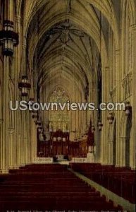 Interior View, the Chapel, Duke University in Durham, North Carolina