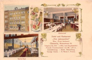 Hotel und Restaurant Vier Jahreszeiten Cheminitz Germany Unused 